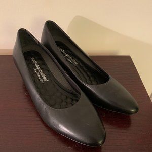 Walking Cradles Leather Black Heels
